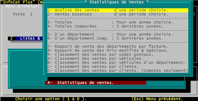 InfoCat Plus analyses ventes sales analysis